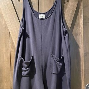 Madewell Black/Dark Grey Lounge short Romper XXL